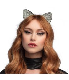 Katteøre med rhinsten