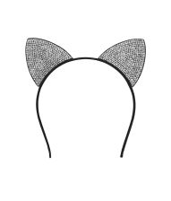 Katteøre med rhinsten