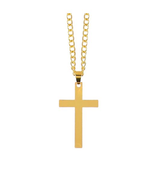 Guld kors halskæde