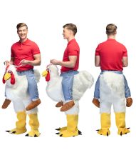 Kylling  ride-on kostume