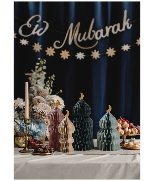 Eid Mubarak papirvæv, 4 stk