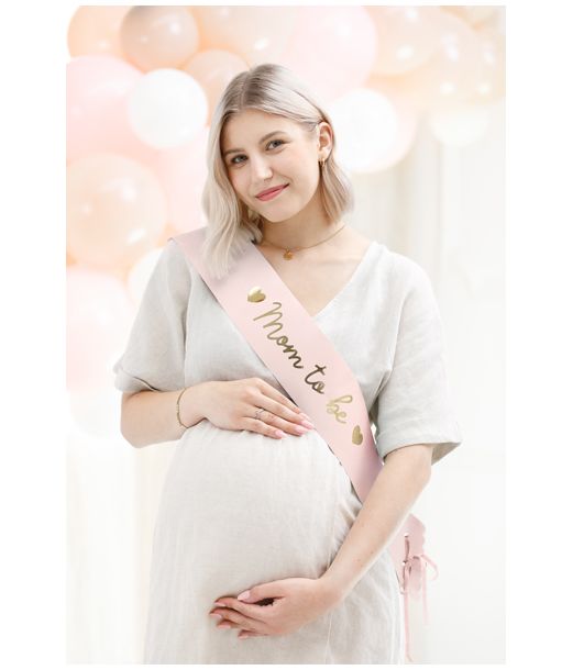 Mom to be skærf, lyserød