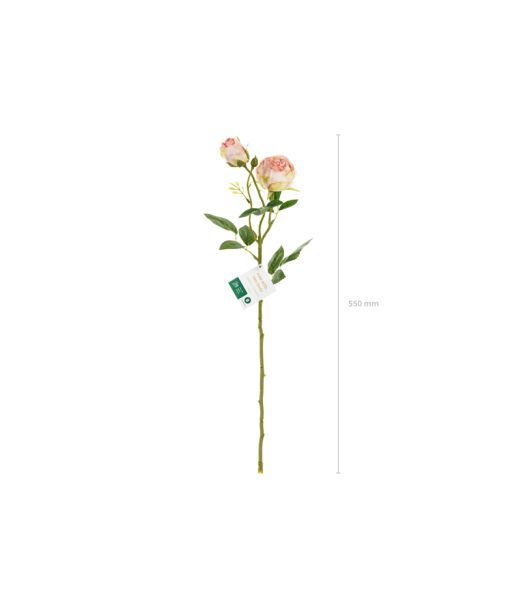 Lys rosa rose, 1 stk