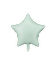 Mint grøn stjerne folieballon, 48 cm