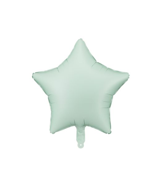 Mint grøn stjerne folieballon, 48 cm