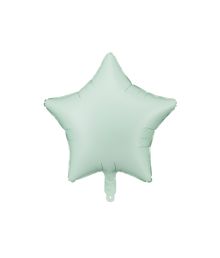 Mint grøn stjerne folieballon, 48 cm