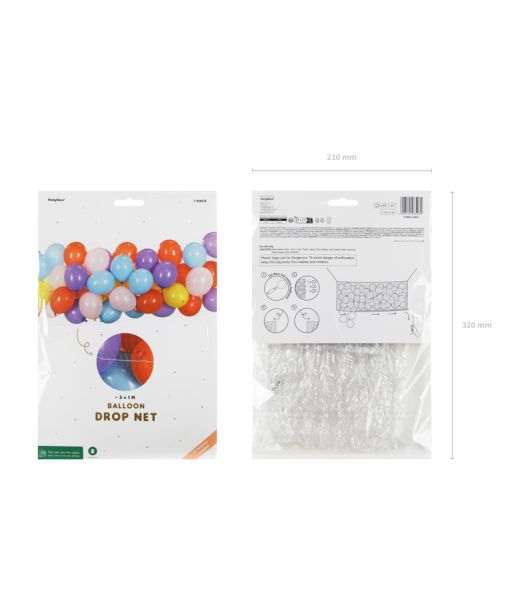 Ballon drop net,  3 x 1 m
