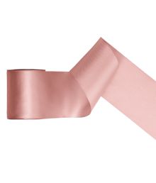 Støvet rosa satinbånd, 100 mm