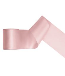 Lys støvet rosa satinbånd, 100mm