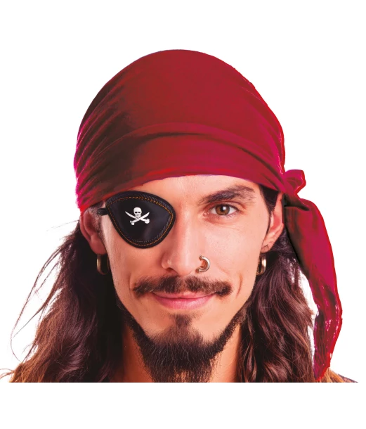 Pirat bandana bordeaux rød