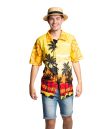 Hawaii skjorte gul paradis