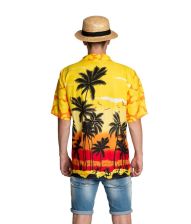 Hawaii skjorte gul paradis