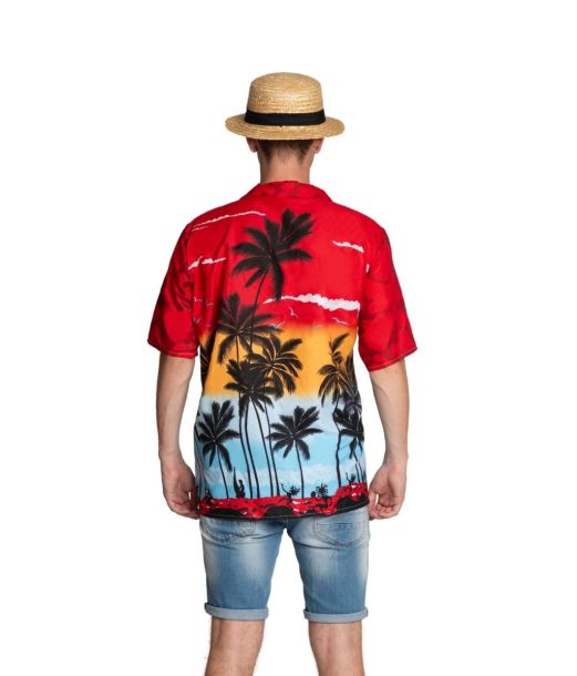 Hawaii skjorte rødt paradis