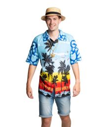 Hawaii skjorte blå paradis