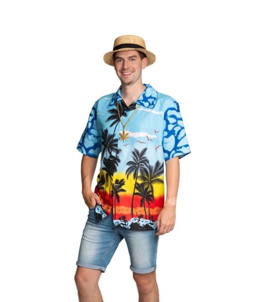 Hawaii skjorte blå paradis