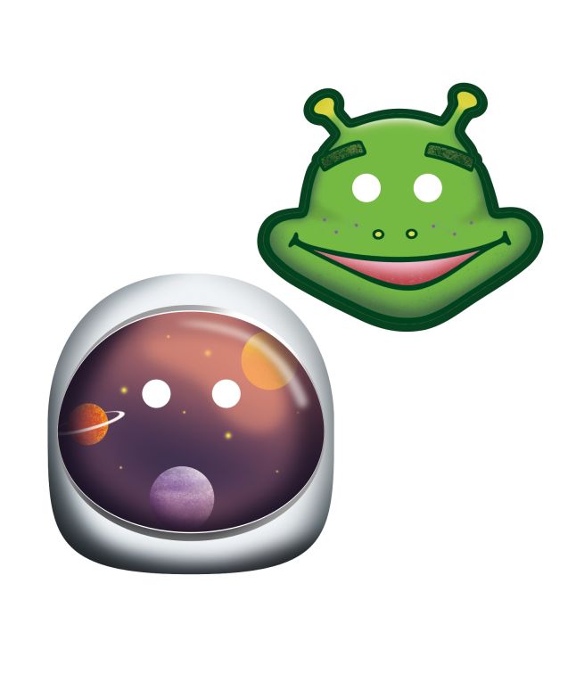 Space papmasker 8 stk.