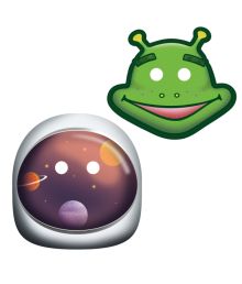 Space papmasker 8 stk.