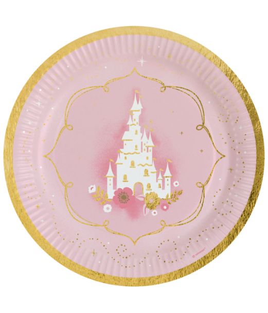 Princess for a day tallerkner, 8 stk