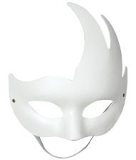 Hvid venetian maske