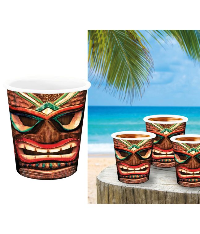 Hawaii Tiki shotglas, 3 stk