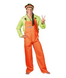 Neon orange overalls kostume