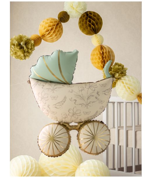 Folieballon barnevogn