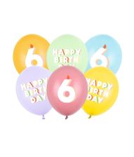 Ballonbuket Happy Birthday 6 år.