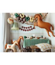 Hest folieballon, 35 cm
