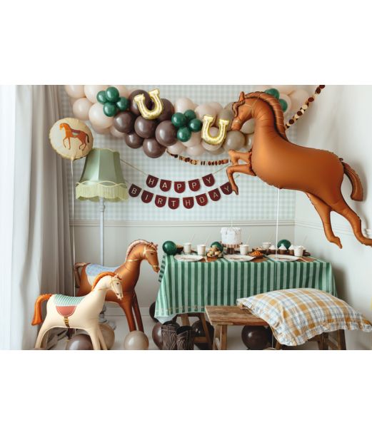 Hest folieballon, 35 cm