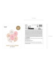 Happy Birthbay balloner pink mix, 6 stk