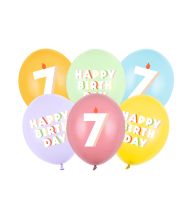 Ballonbuket Happy Birthday, 7 år
