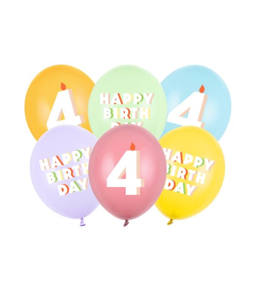 Ballonbuket Happy Birthday, 4 år