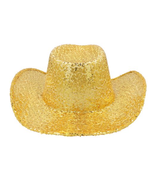 Guld paillet Cowboyhat