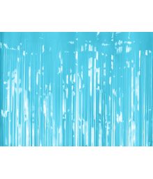 Lyseblåt foliegardin, 100 x 200 cm