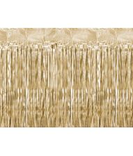 Mat guld foliegardin, 100 x 200 cm