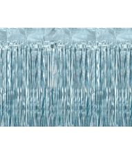 Mat blå foliegardin, 100 x 200 cm