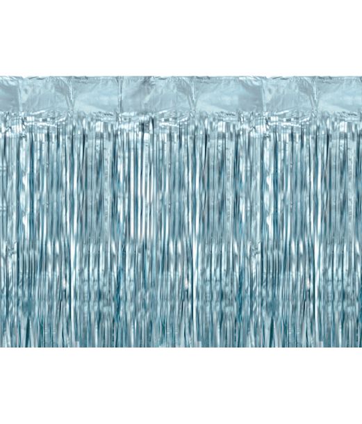Mat blå foliegardin, 100 x 200 cm