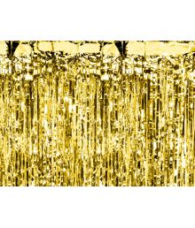 Guld foliegardin, 100 x 200 cm