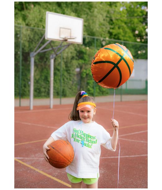 Basketball folieballon, 35 cm