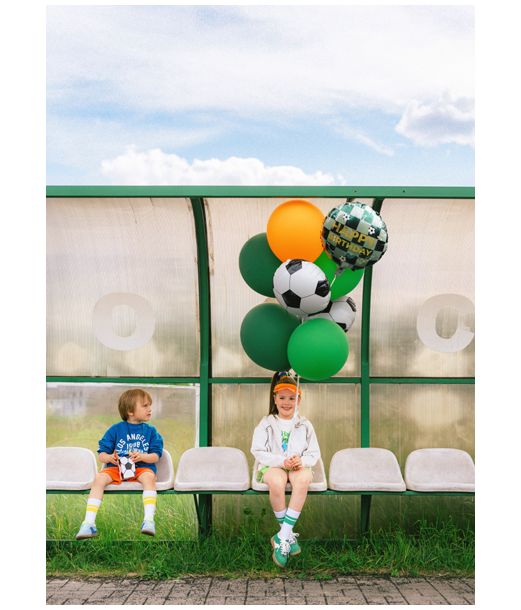 Fodbold folieballon, 35 cm