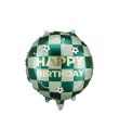 Happy Birthday follieballon med fodbolde