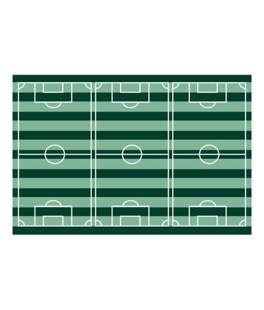 Fodbold dug, 120 x 180 cm