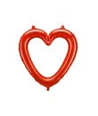 Rødt hjerte folieballon 