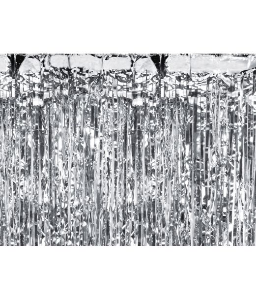 Sølv foliegardin, 100 x 200 cm