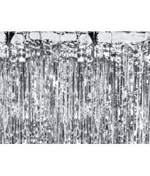Sølv foliegardin, 100 x 200 cm