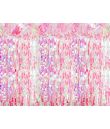 Lyserød iriserende foliegardin, 100 x 200 cm