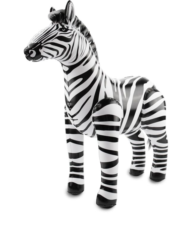 Oppustelig Zebra 60 x 55 cm