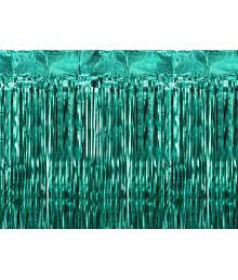 Flaskegrønt foliegardin, 100 x 200 cm