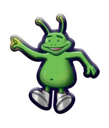 Alien folieballon, 67 x 75 cm