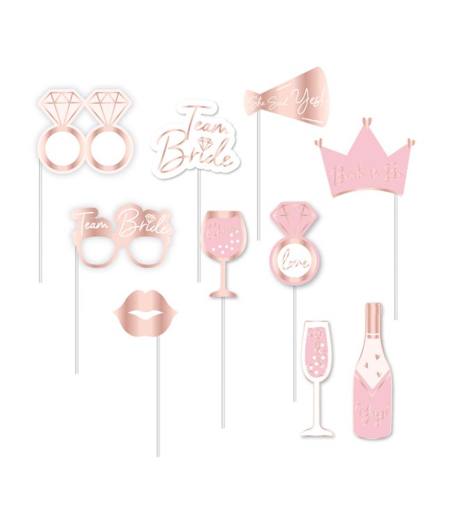 Bride to be fotosæt, rose gold